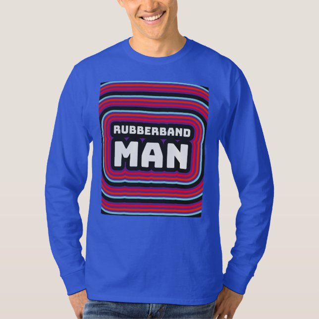 CAMISETA RUBBERBAND MAN MENS RETRO 1970S T-SHIRTS (Frente)
