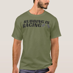 Camiseta Rubbing é racismo homens de corrida de carros mul