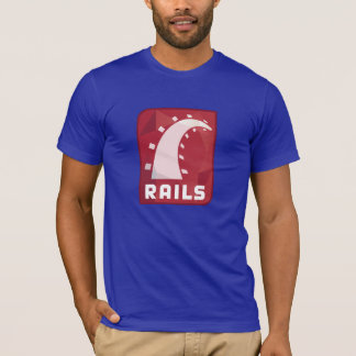 Camiseta Rubi no t-shirt dos trilhos (azul)
