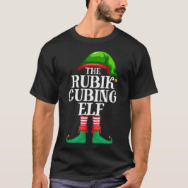 Camiseta Rubik Cubing Elf Matando Família Natal Pajama