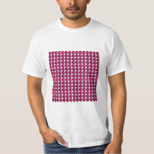 Camiseta Ruby Gemstone Art, Vermelho