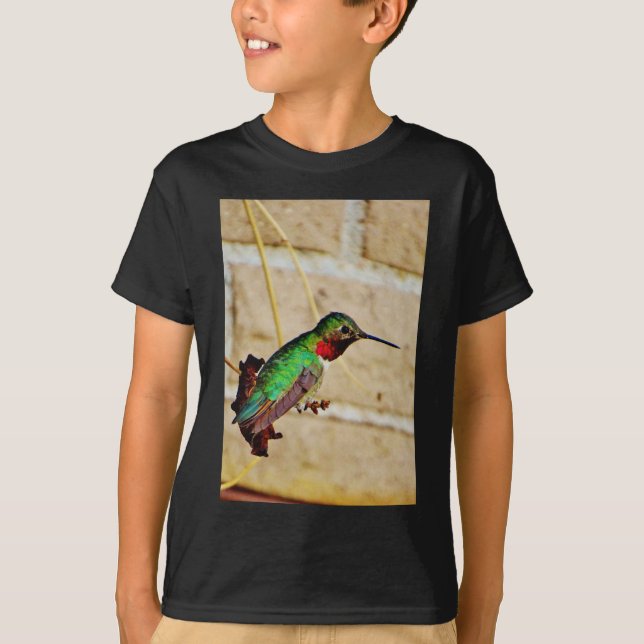 Camiseta Ruby Green Hummingbird (Frente)