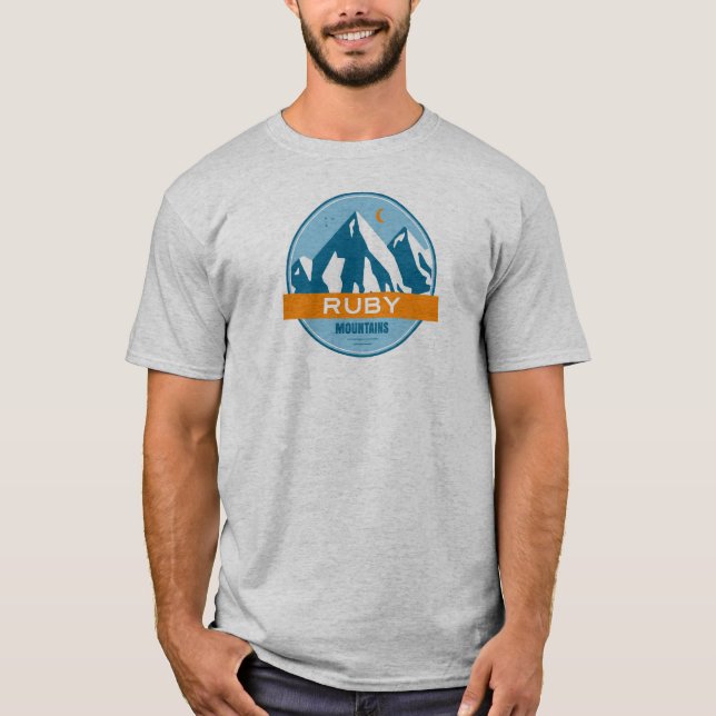 Camiseta Ruby Mountain Nevada Stars Moon (Frente)