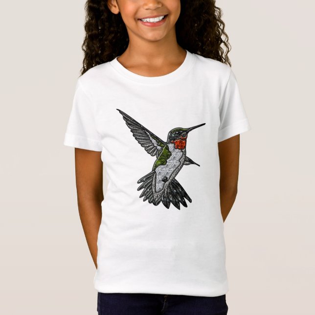 Camiseta Ruby Throated Hummingbird (Frente)
