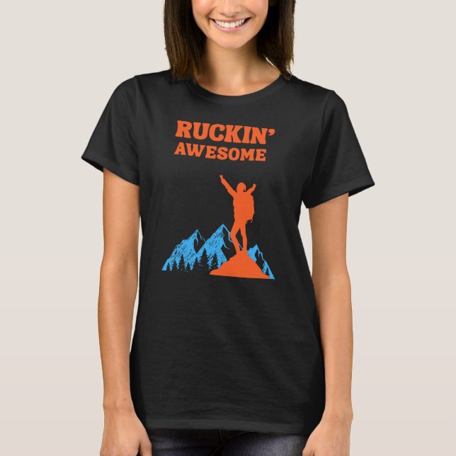 Camiseta Ruckin' Awesomel for The Rucking Hiker (Frente)