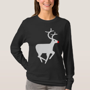 Camiseta Rudolf a rena cheirada vermelha