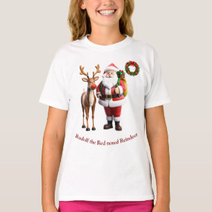 Camiseta Rudolf, a rena vermelha