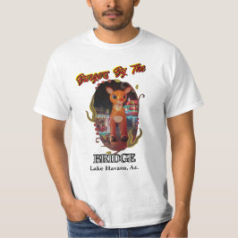 Camiseta Rudolf na Burger, pela ponte Lago Havasu, Az;