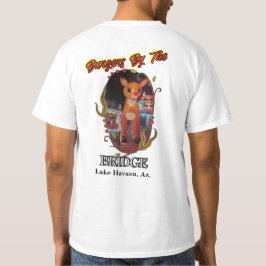 Camiseta Rudolf na Burger, pela ponte Lago Havasu, Az;