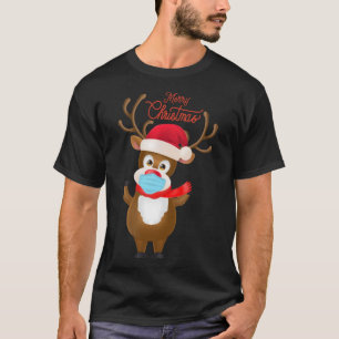 Camiseta Rudolf Reindeer com Mask X Mas 2020 Natal