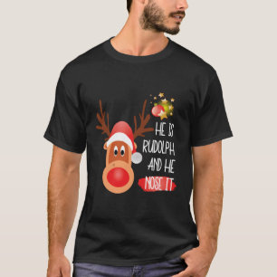 Camiseta Rudolph A Grande Rena Vermelha Nosada