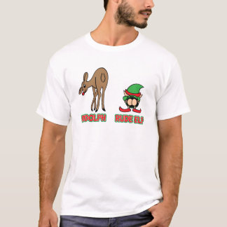 Camiseta Rudolph e duende rude