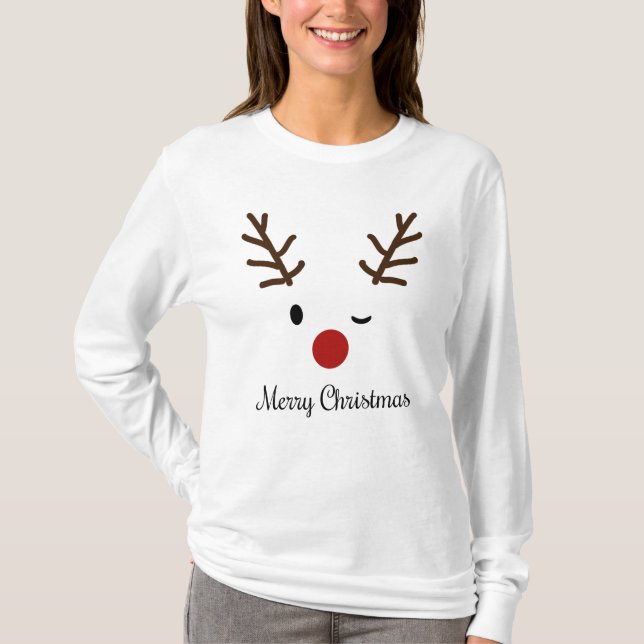 Camiseta Rudolph Merry Christmas (Frente)