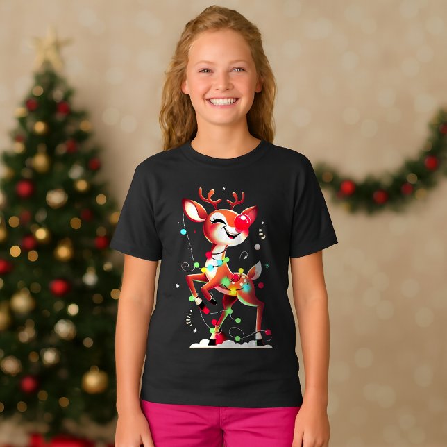 Camiseta Rudolph O Nariz Vermelho Natal (Criador carregado)