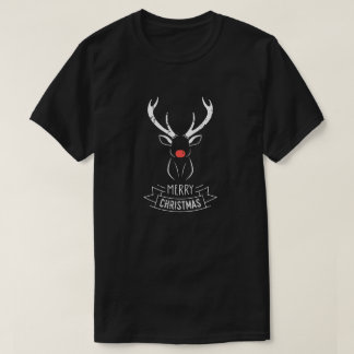 Camiseta Rudolph o t-shirt com o nariz vermelho do Natal da