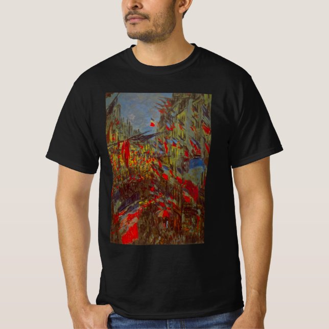 Camiseta Rue Montorgueil com Bandeiras de Claude Monet (Frente)
