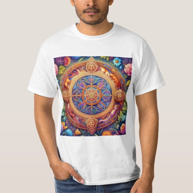 Camiseta Rueda Celta de la Vida: Conexión con la Naturaleza (Frente)