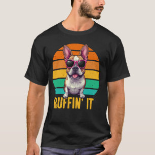 Camiseta Ruffin It Bulldogue Francês Usando Óculos de Sol C