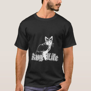 Camiseta Rug Life - Gato Gangsta