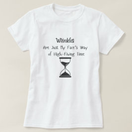 Camiseta Rugas, só a maneira do meu rosto de cinco horas.