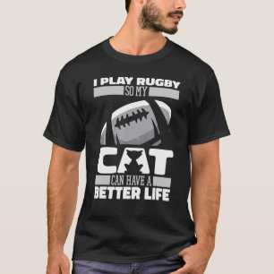 Camiseta Rúgbi do jogador da Liga de Gato