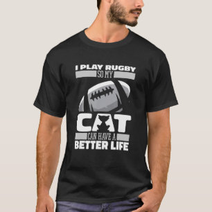 Camiseta Rúgbi do jogador da Liga de Gato