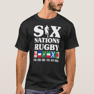 Camiseta Rugby 6 Nações Reino Unido França Irlanda Itália