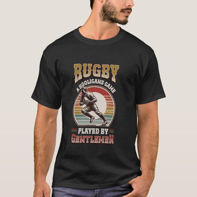 Camiseta Rugby A Hooligans Game Played By Gentlemen Rugby P (Frente)