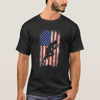 Camiseta Rugby American Flag Patriótico Feliz 4º De