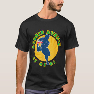 Camiseta Rugby Austrália, Wallabies Aussie Aussie Aussie Oi