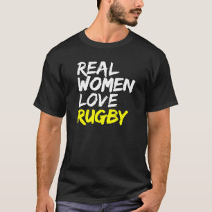 Camiseta Rugby Club Diz Mulheres Verdadeiras Adoram Rugby