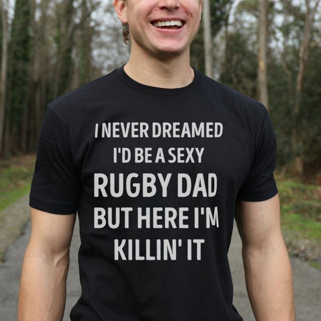 Camiseta Rugby Dad Funny Dad Joke (Criador carregado)
