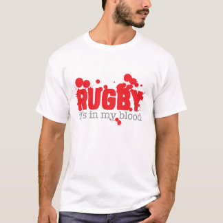 Camiseta Rugby - está em meu sangue