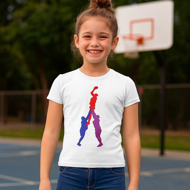 Camiseta Rugby Lineout Girls T-Shirt (Criador carregado)