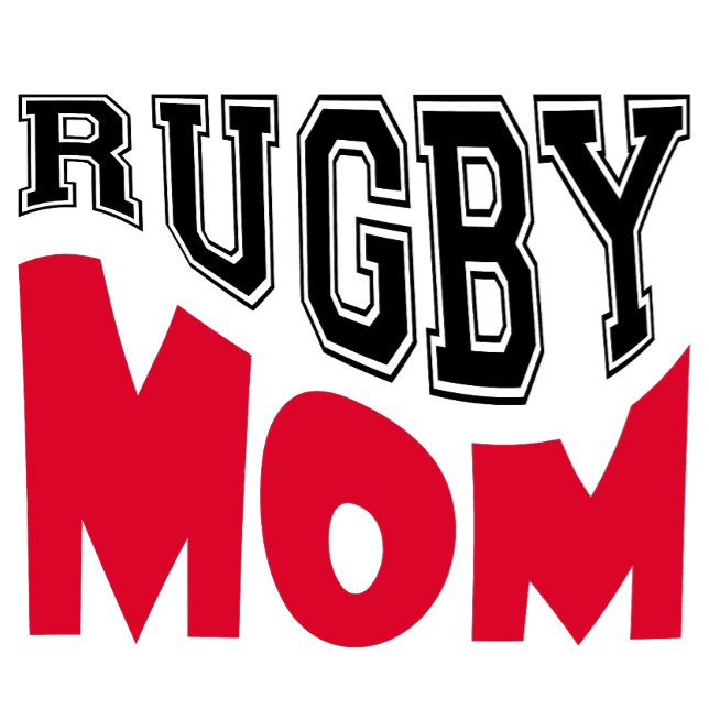 Camiseta Rugby Mom T-shirt (Criador carregado)