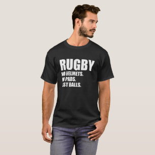 Camiseta Rugby nenhuns capacetes nenhumas bolas das