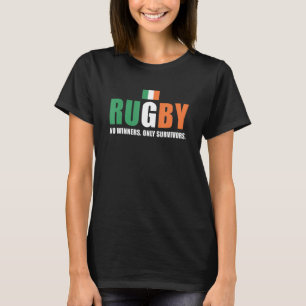 Camiseta Rugby No Winners Only Survivent Ireland Rugby 1