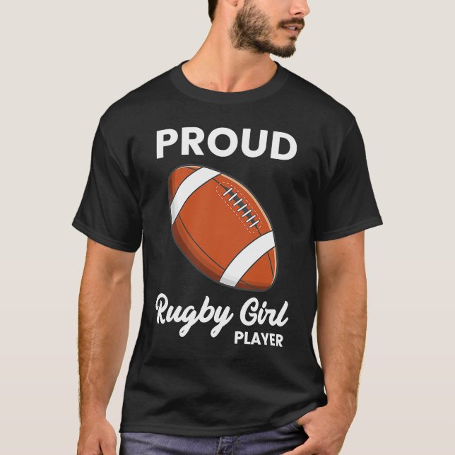 Camiseta Rugby Player Typography  Coach Sports  Graphic (Frente)