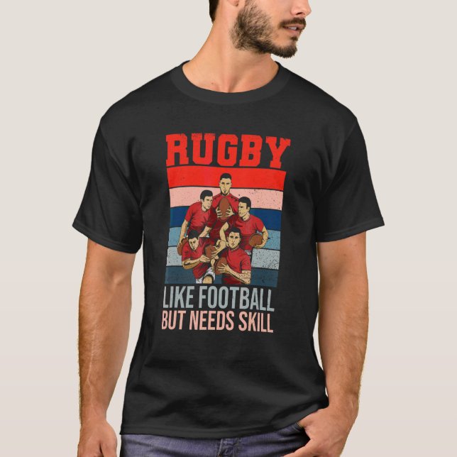 Camiseta Rugby Quote Para Um Colega De Rugby (Frente)