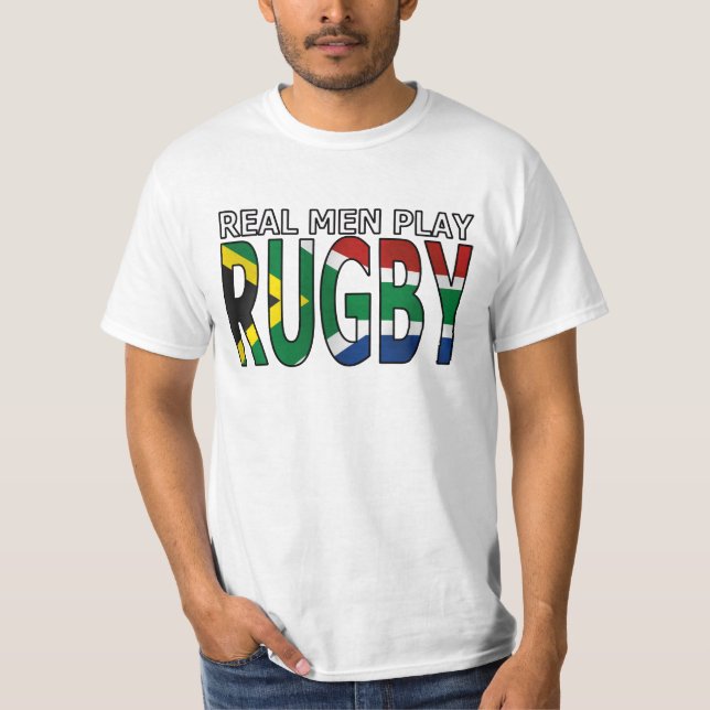 Camiseta Rugby real África do Sul do jogo dos homens (Frente)