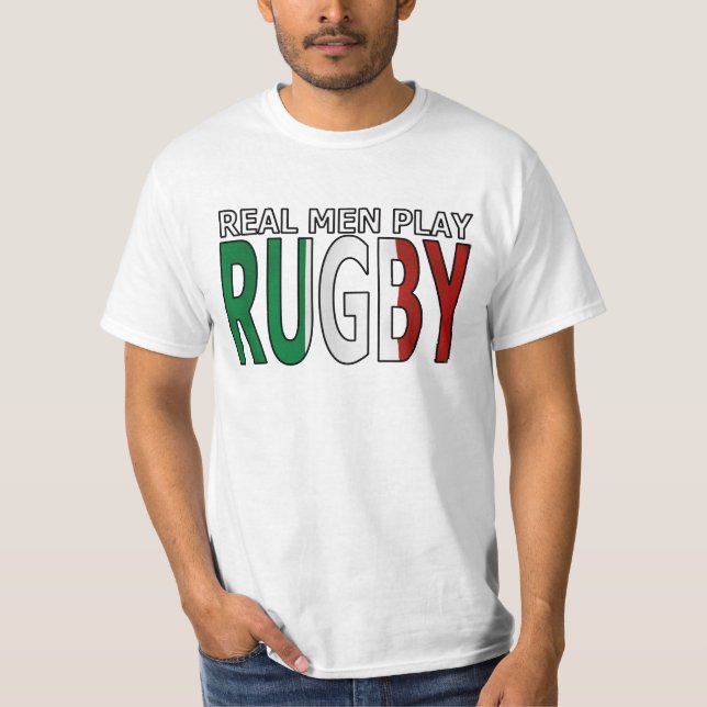 Camiseta Rugby real Italia do jogo dos homens (Frente)