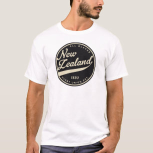 Camiseta Rugby retro de Ruggershirts Nova Zelândia