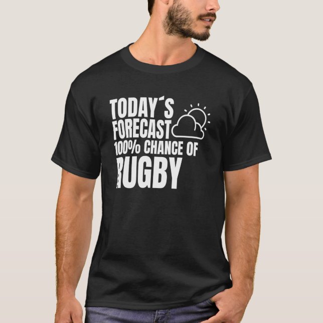 Camiseta Rugby Saying Rugby Club Weather Preview Rugby (Frente)