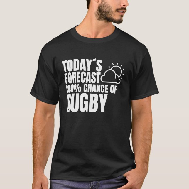 Camiseta Rugby Saying Rugby Club Weather Preview Rugby (Frente)