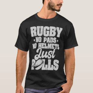 Camiseta Rugby Sem Capacetes Apenas Joga Rugby