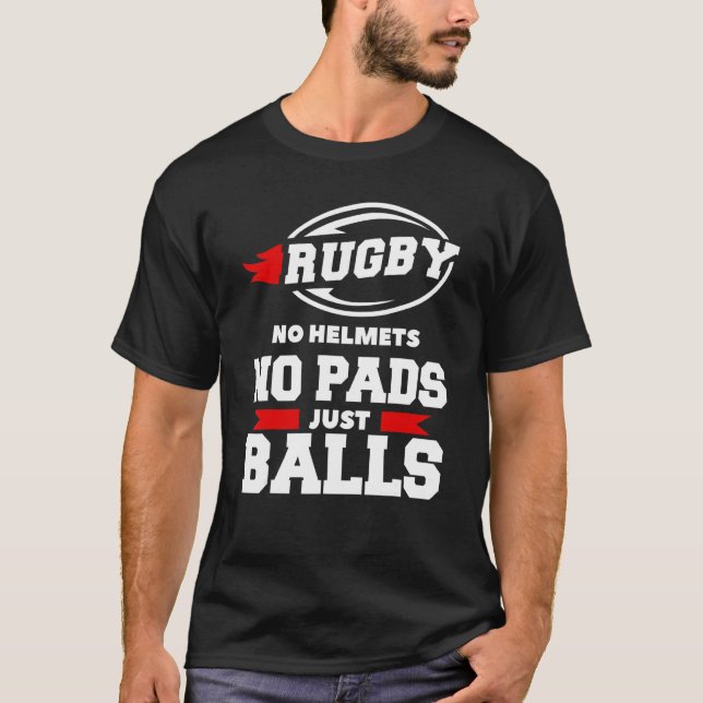 Camiseta Rugby Sem Capacetes Sem Pads Bola Rugger Rugby P (Frente)