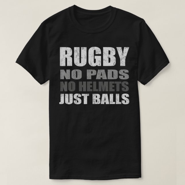 Camiseta Rugby só faz barulho para jogadores e ventiladores (Frente do Design)