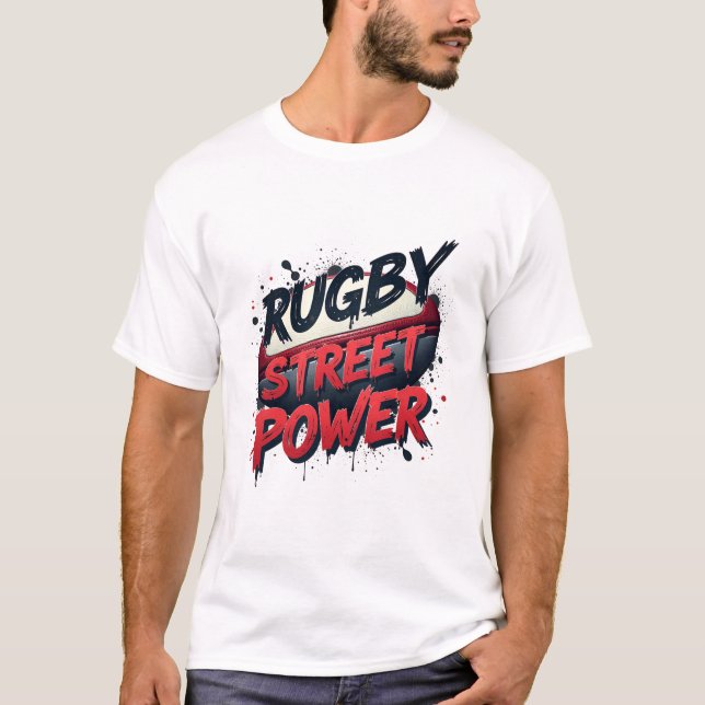 Camiseta Rugby Street Power – Urban Graffiti Sports (Frente)