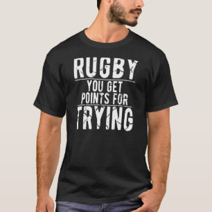 Camiseta Rugby, Você Tem Pontos Para Tentar O Jogador De Ru