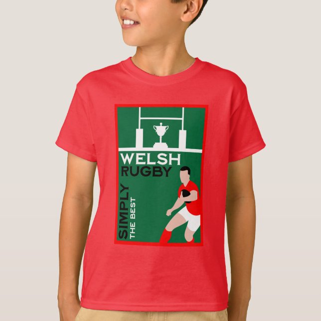 Camiseta Rugby Wales Fan Art (Frente)
